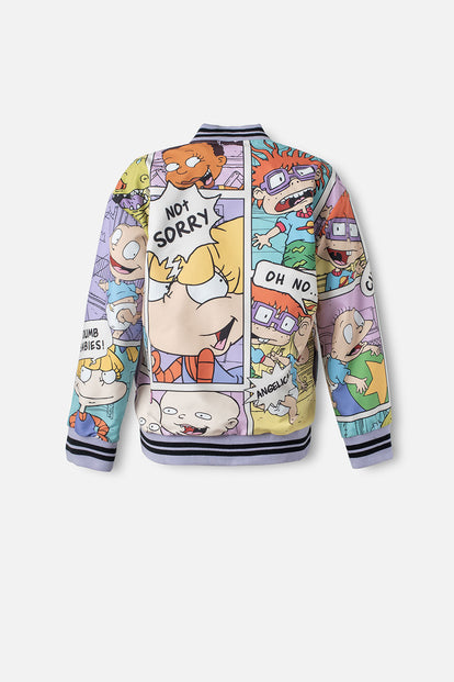 CHAQUETA DE LOS RUGRATS MULTICOLOR IMPERMEABLE PARA MUJER