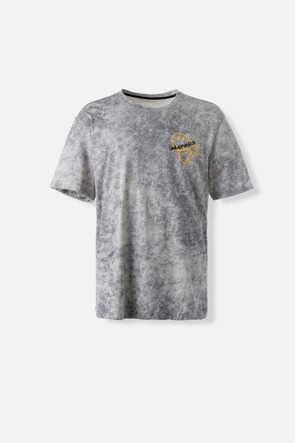  CAMISETA DE SMILEY GRIS MANGA CORTA GÉNERO NEUTRO