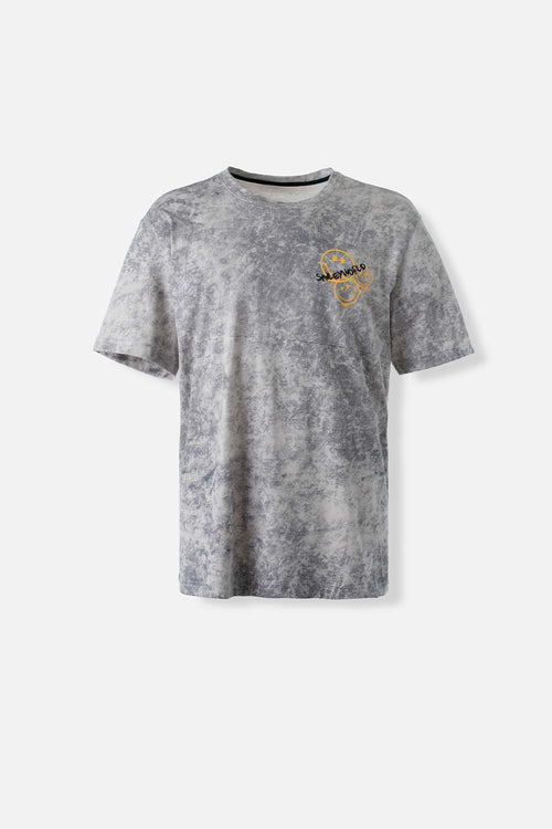 Card slide image -  CAMISETA DE SMILEY GRIS MANGA CORTA GÉNERO NEUTRO