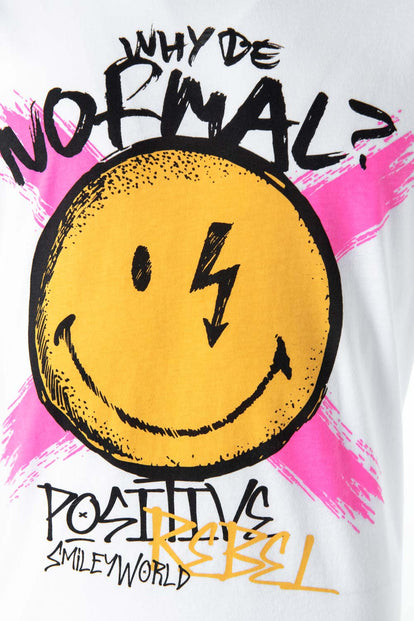 CAMISETA DE SMILEY MANGA CORTA REGULAR FIT GÉNERO NEUTRO