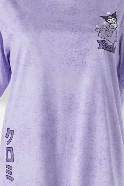 CAMISETA DE KUROMI REGULAR FIT PARA MUJER