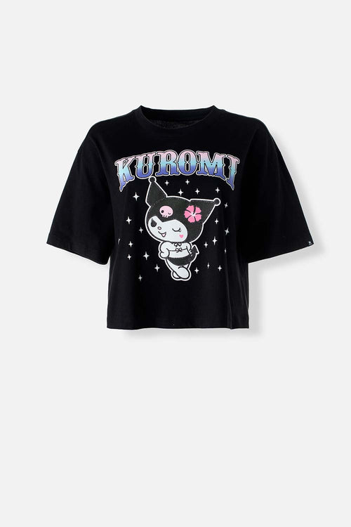 CAMISETA DE KUROMI BOXY FIT PARA MUJER