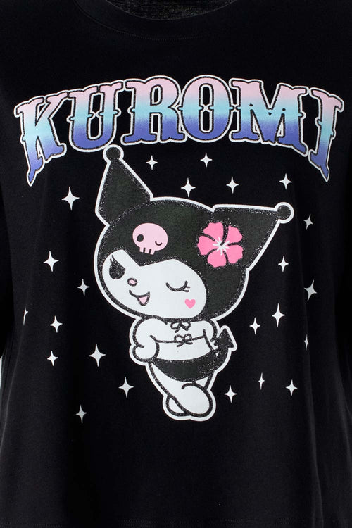 CAMISETA DE KUROMI BOXY FIT PARA MUJER