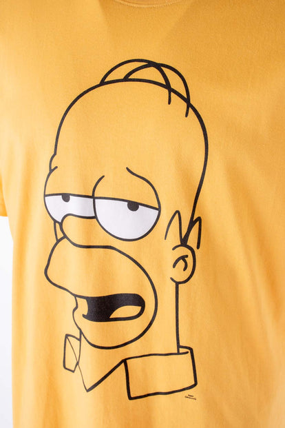  CAMISETA DE LOS SIMPSON AMARILLA MANGA CORTA PARA HOMBRE