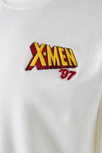  BUZO DE X- MEN MANGA LARGA MARFIL PARA HOMBRE