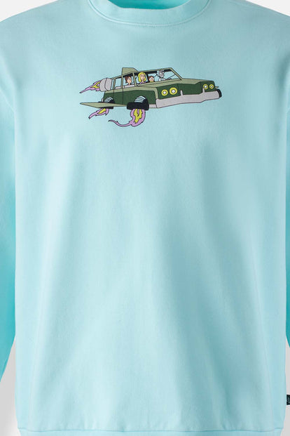 BUZO DE RICK Y MORTY CERRADO AZUL PARA HOMBRE