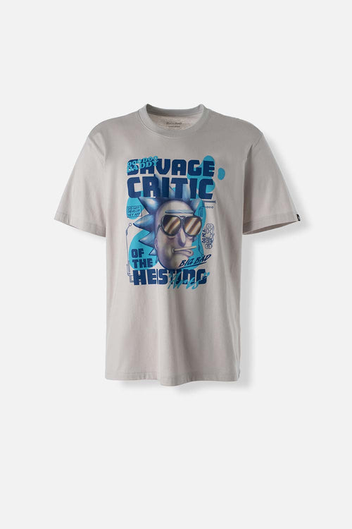 Card slide image -  CAMISETA RICK Y MORTY GRIS MANGA CORTA PARA HOMBRE