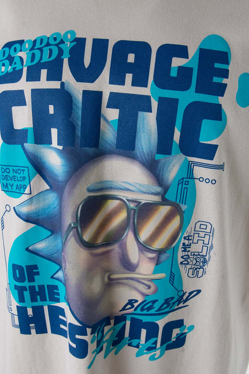 Card slide image -  CAMISETA RICK Y MORTY GRIS MANGA CORTA PARA HOMBRE