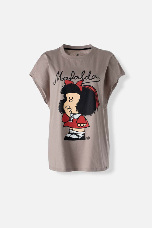 CAMISETA DE MAFALDA REGULAR FIT PARA MUJER