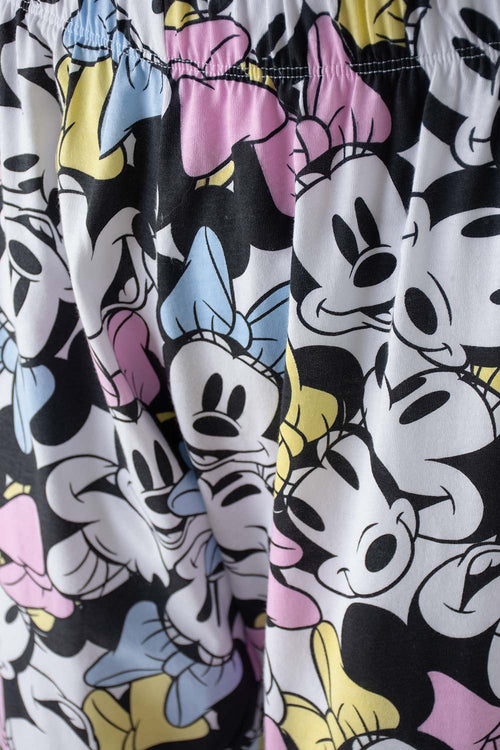 PIJAMA DE MINNIE MOUSE DE PANTALÓN LARGO MULTICOLOR PARA MUJER
