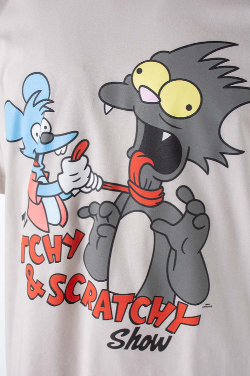 Card slide image -  CAMISETA DE LOS SIMPSON MANGA CORTA GRIS CLARO PARA HOMBRE