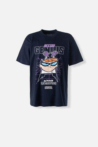 CAMISETA DE DEXTER’S AZUL MANGA CORTA PARA HOMBRE