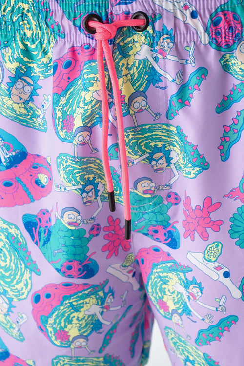Card slide image -  PANTALONETA DE BAÑO DE RICK Y MORTY MULTICOLOR PARA HOMBRE