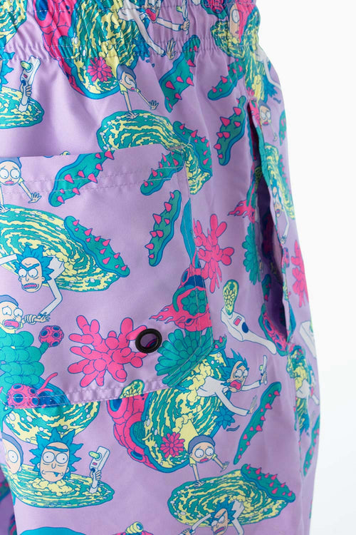 Card slide image -  PANTALONETA DE BAÑO DE RICK Y MORTY MULTICOLOR PARA HOMBRE