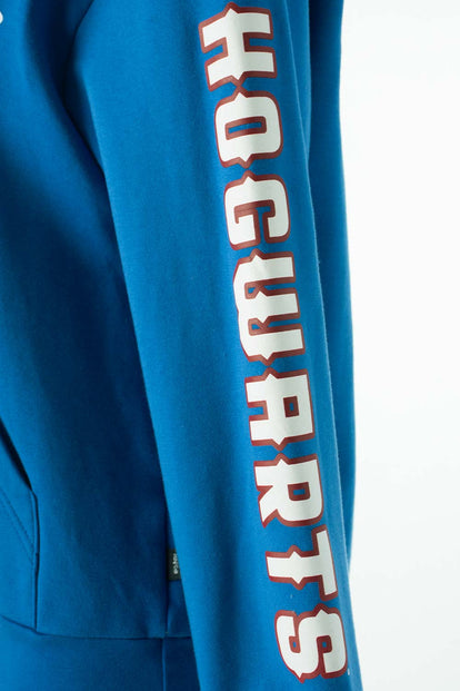  BUZO DE HARRY POTTER AZUL Y VERDE CON CAPUCHA PARA MUJER