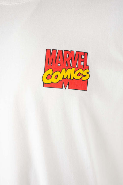 CAMISETA DE MARVEL MANGA CORTA MARFIL PARA HOMBRE