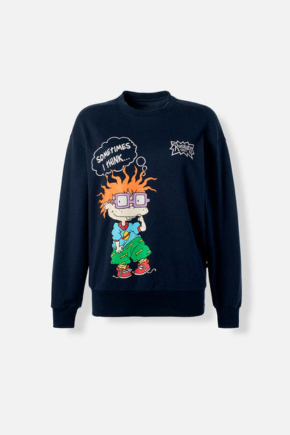 BUZO DE LOS RUGRATS CERRADO AZUL PARA MUJER – Movies Guatemala