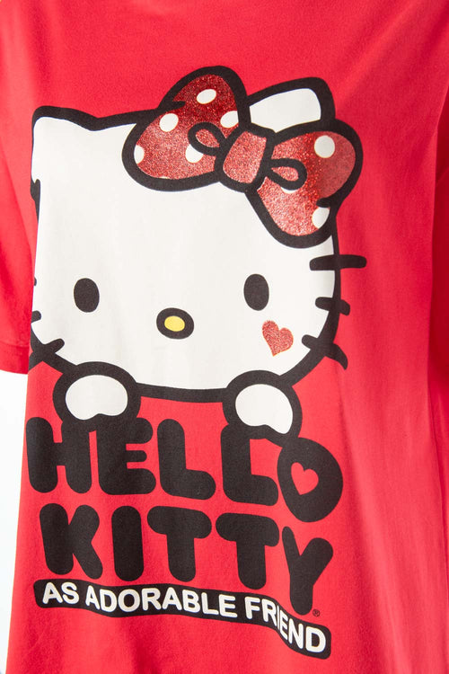 CAMISETA DE HELLO KITTY RELAX FIT PARA MUJER