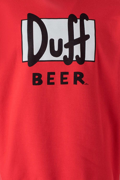 BUZO DE LOS SIMPSON ROJO CERRADO PARA HOMBRE