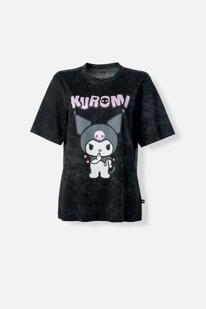 CAMISETA DE MY MELODY & KUROMI REGULAR FIT PARA MUJER