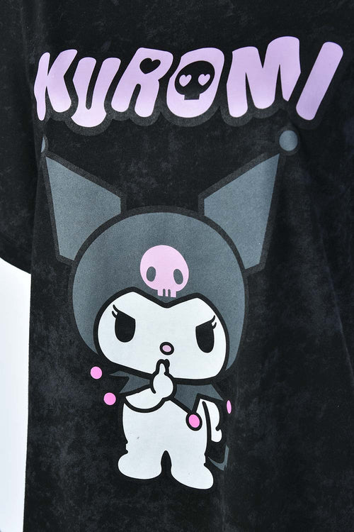 CAMISETA DE MY MELODY & KUROMI REGULAR FIT PARA MUJER
