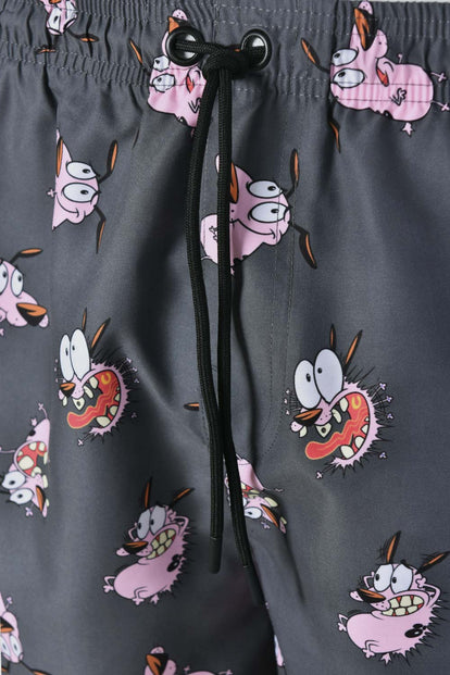 PANTALONETA DE BAÑO DE CORAJE CON CORDÓN GRIS PARA HOMBRE