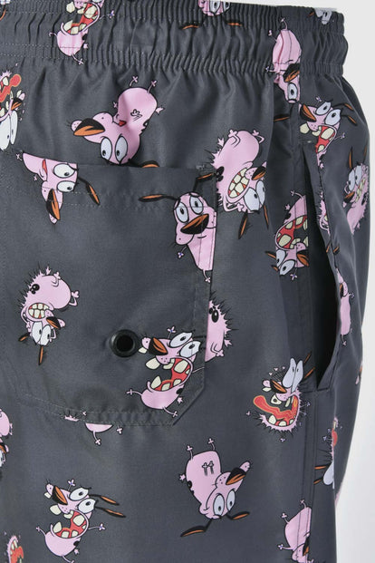 PANTALONETA DE BAÑO DE CORAJE CON CORDÓN GRIS PARA HOMBRE