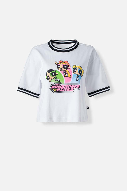 Card slide image -  CAMISETA DE LAS CHICAS SUPERPODEROSAS BLANCA PARA MUJER