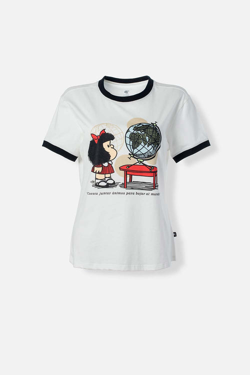 CAMISETA DE MAFALDA SLIM FIT PARA MUJER