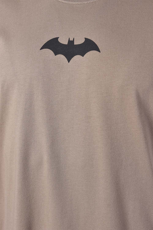 Card slide image -  CAMISETA DE BATMAN GRIS TAUPE MANGA CORTA PARA HOMBRE