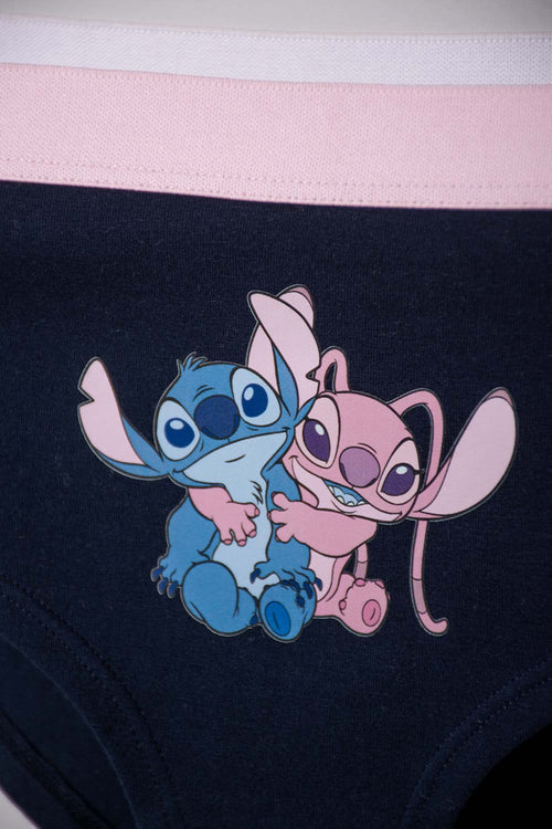 PACK X2 PANTIES DE STITCH NEGRO Y ROSADO PARA MUJER
