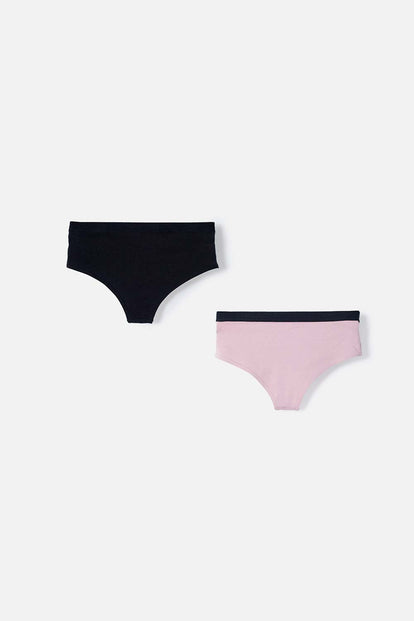 PACK X2 PANTIES MY MELODY & KUROMI NEGRO Y LILA EN DÚO PARA MUJER