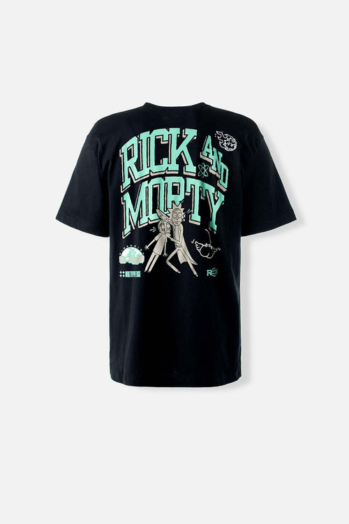 Card slide image -  CAMISETA DE RICK AND MORTY NEGRA CUELLO REDONDO PARA HOMBRE