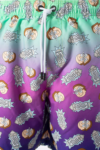 PANTALONETA DE BAÑO DE RICK Y MORTY MULTICOLOR PARA HOMBRE
