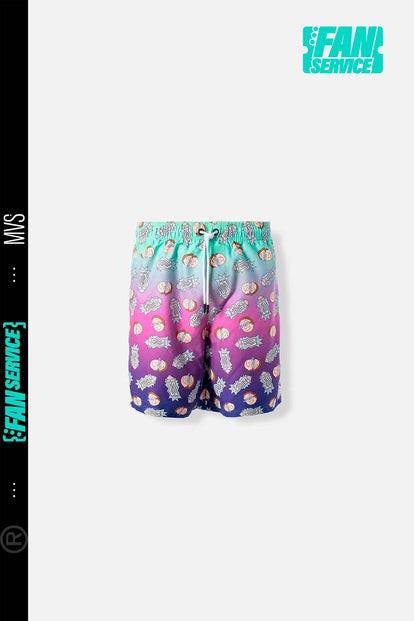 PANTALONETA DE BAÑO DE RICK Y MORTY MULTICOLOR PARA HOMBRE