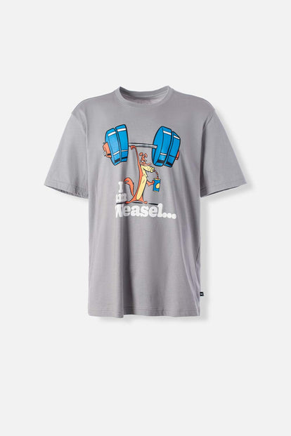  CAMISETA DE SOY LA COMADREJA GRIS MANGA CORTA PARA HOMBRE