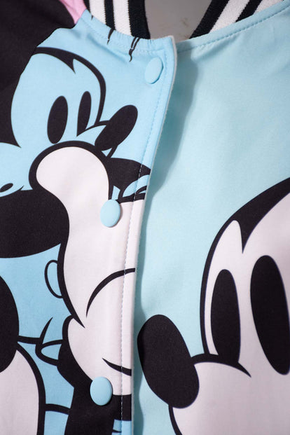 CHAQUETA DE MICKEY MOUSE MULTICOLOR ABIERTA PARA MUJER