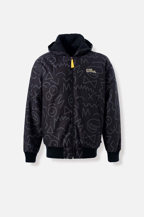 Card slide image -  CHAQUETA DE LOS SIMPSON REGULAR FIT NEGRA PARA HOMBRE