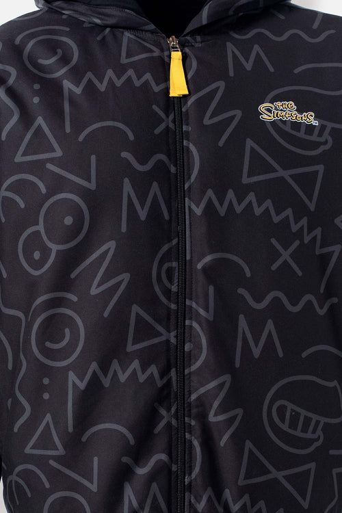 Card slide image -  CHAQUETA DE LOS SIMPSON REGULAR FIT NEGRA PARA HOMBRE