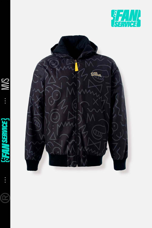 Card slide image -  CHAQUETA DE LOS SIMPSON REGULAR FIT NEGRA PARA HOMBRE