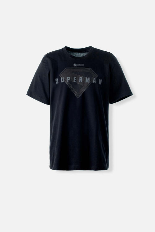 Card slide image -  CAMISETA DE SUPERMAN MANGA CORTA NEGRA PARA HOMBRE