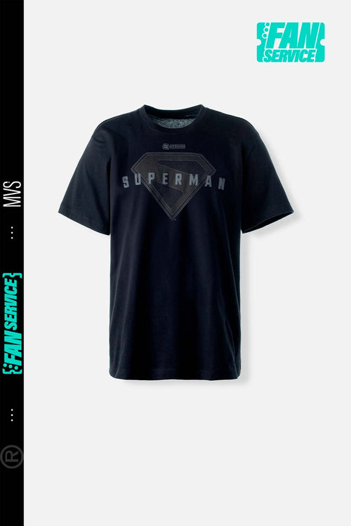 Card slide image -  CAMISETA DE SUPERMAN MANGA CORTA NEGRA PARA HOMBRE