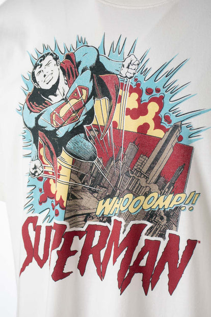 PIJAMA DE SUPERMAN DE PANTALÓN CORTO GRIS Y ROJO PARA HOMBRE