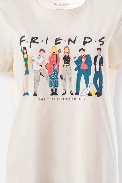 CAMISETA DE FRIENDS SLIM FIT PARA MUJER