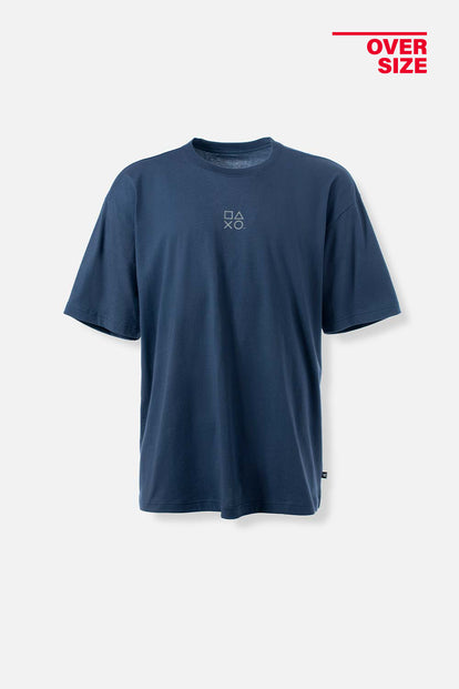 CAMISETA DE PLAY STATION OVERSIZED FIT PARA HOMBRE