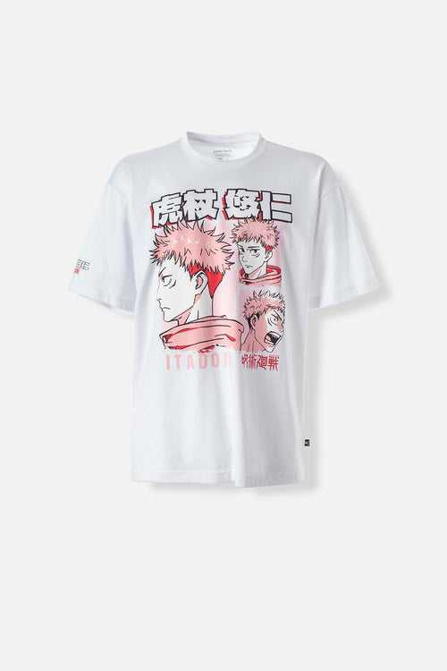 CAMISETA DE JUJUTSU KAISEN OVERSIZED FIT PARA HOMBRE