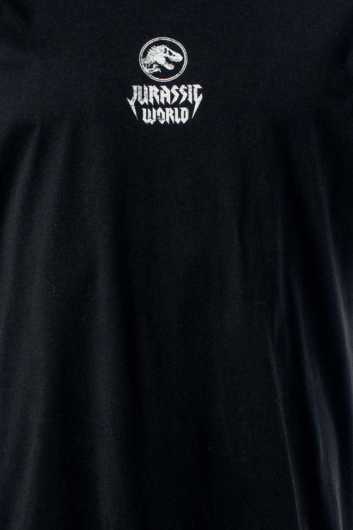 Card slide image -  CAMISETA DE JURASSIC WORLD NEGRA CON ESTAMPADO EN POSTERIOR PARA HOMBRE