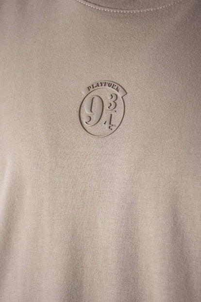 CAMISETA DE HARRY POTTER MANGA CORTA COLOR TAUPE PARA HOMBRE