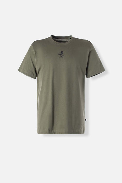  CAMISETA DE MICKEY MOUSE MANGA CORTA VERDE PARA HOMBRE