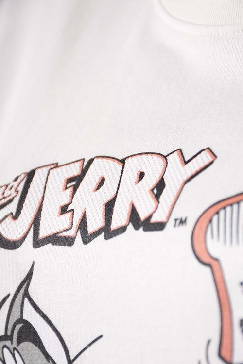 CAMISETA DE TOM Y JERRY REGULAR FIT PARA MUJER